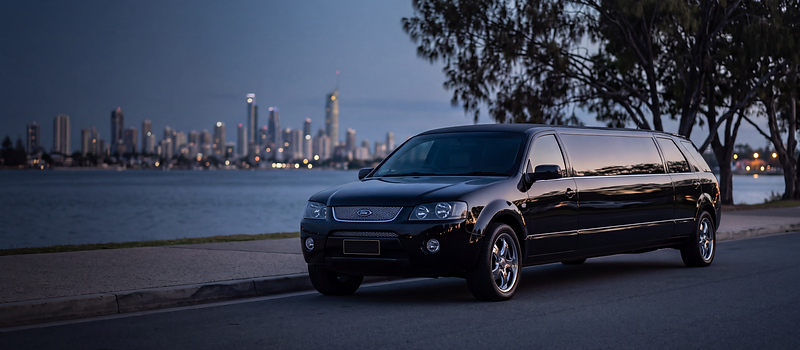 Gold Coast Limos 2U cinematic limousine hero artwork