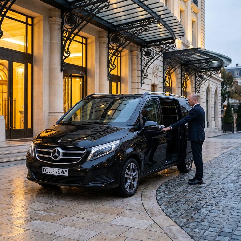 Chauffeured vehicle at your disposal