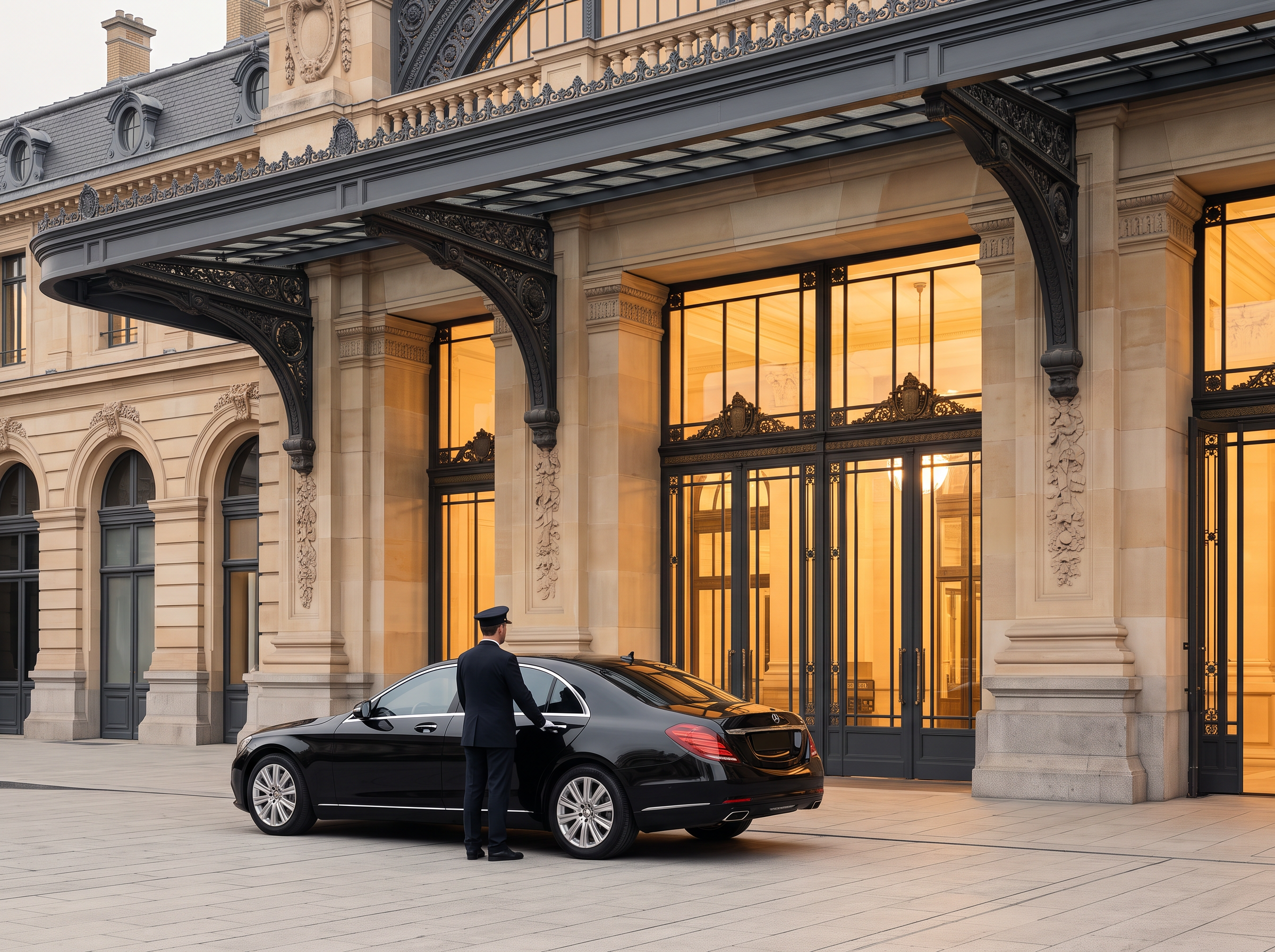 Chauffeured vehicle at your disposal