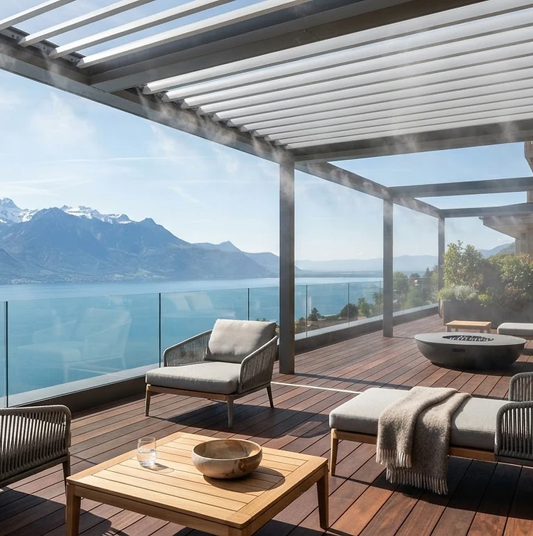 Terrasse Swiss Fogging