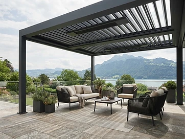 Pergola et chauffage intégré
