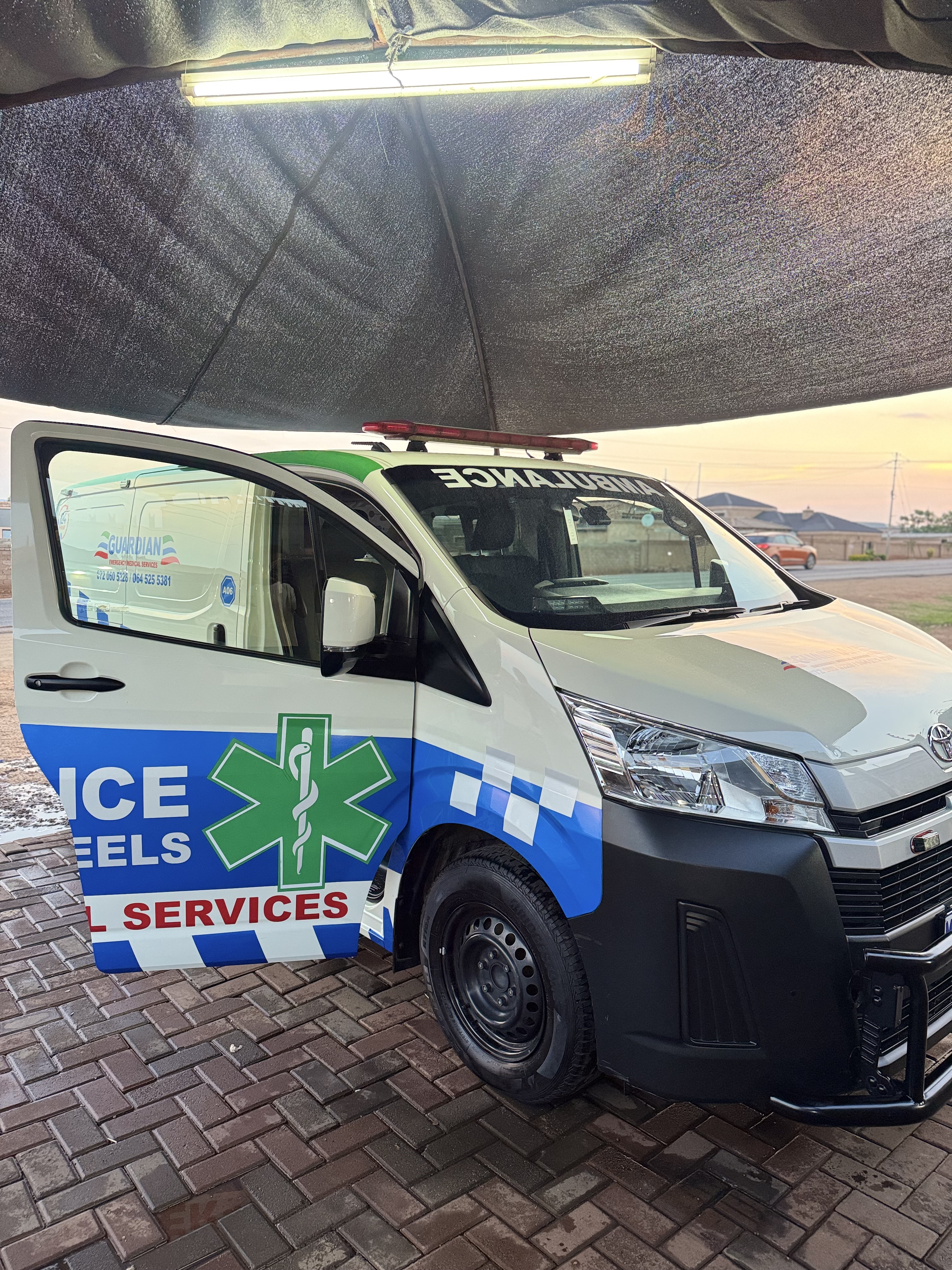 Guardian EMS ambulance vehicle ready for service
