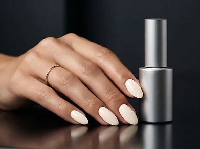 Uñas con gel Artemiza tono Vanilla Chiffon
