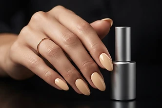 Uñas con gel Artemiza tono Peach Soufflé