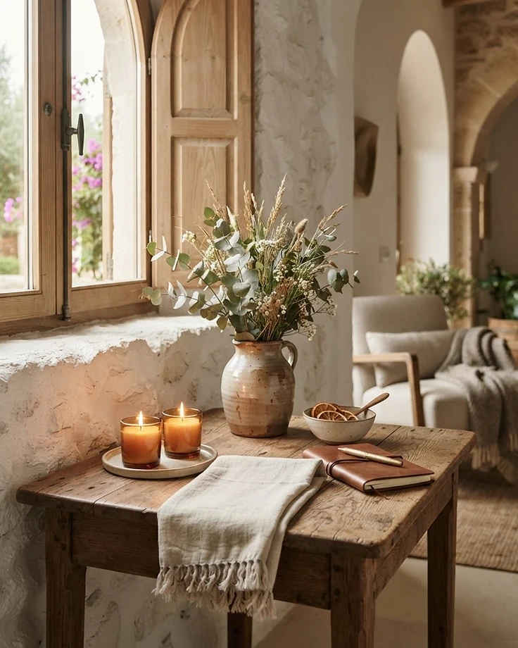 A thoughtful retreat setting prepared with care