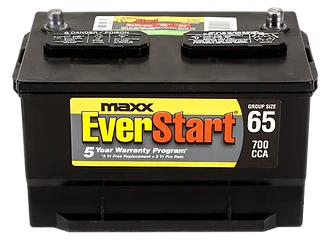 Illustrative automotive battery studio view