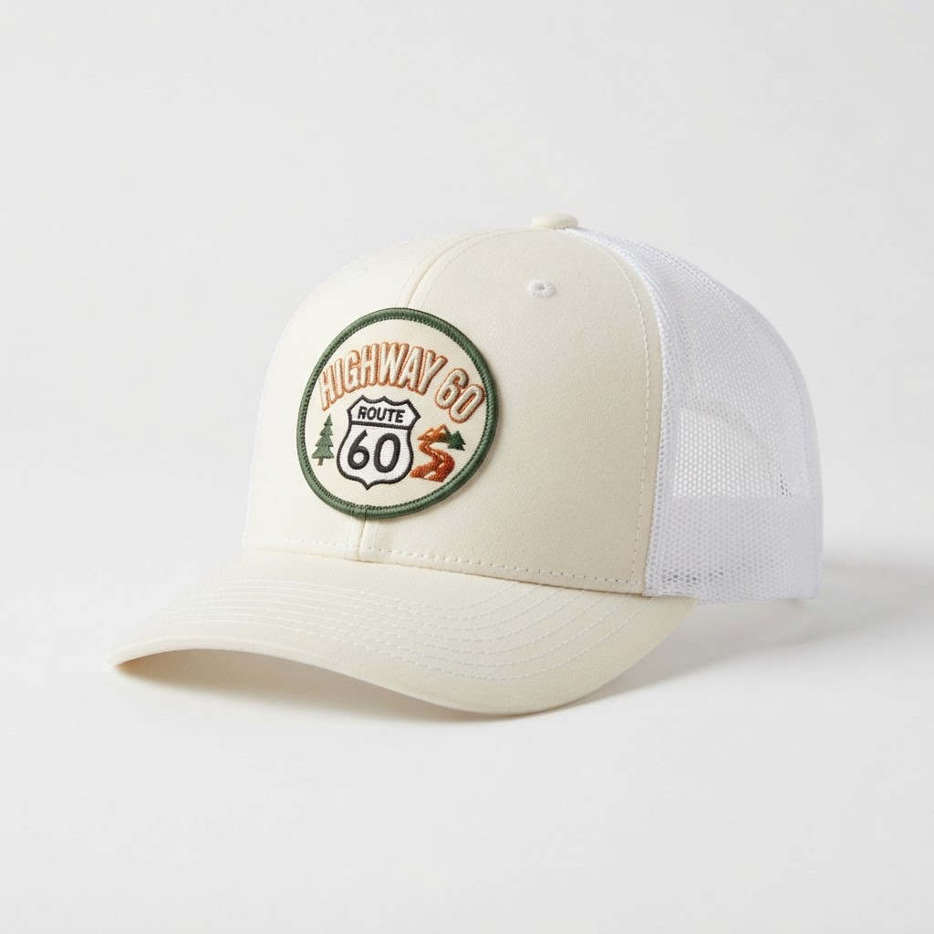 Highway 60 Trucker Hat — White