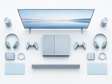 Gaming Monitors — clinical macro product photograph