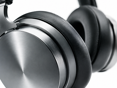 Gaming Headsets — clinical macro product photograph