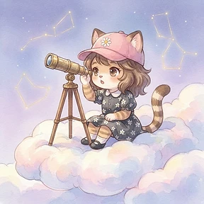 TARA looking through her telescope