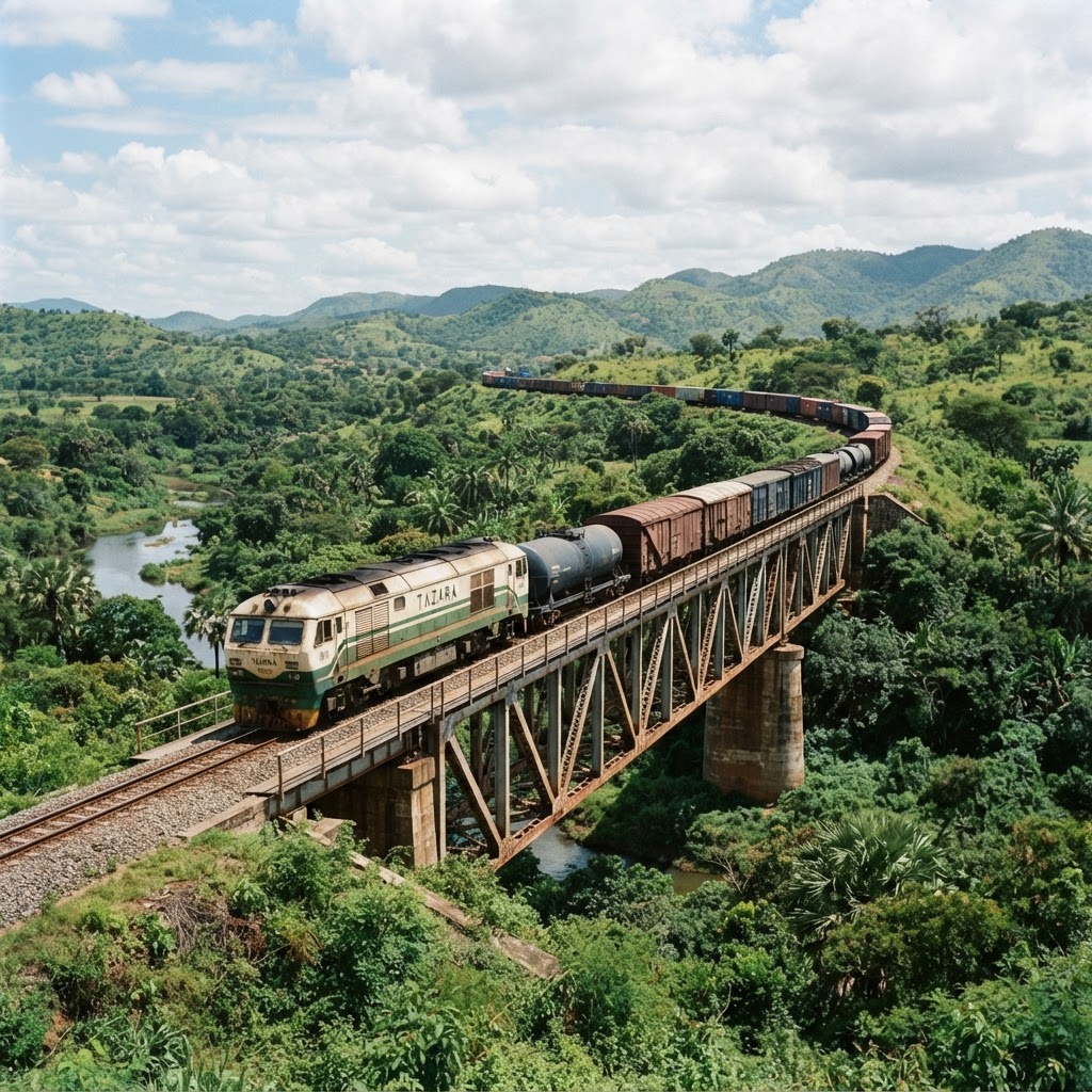 TAZARA freight train