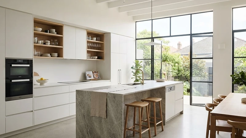 Light and Open — Contemporary Kitchen by A-Plan Kitchens, Inner West, Sydney