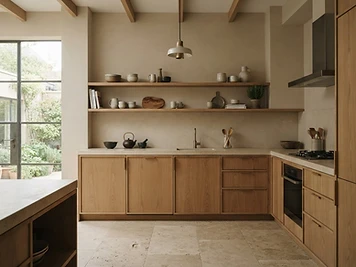 Natural Tones — Modern Kitchen by A-Plan Kitchens in Sydney