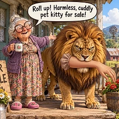 Second market place cartoon
