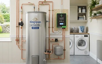 Hot water diverter installation