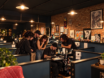 Guests at a First Tattoo Evening at Good Soul Tattoo Studio