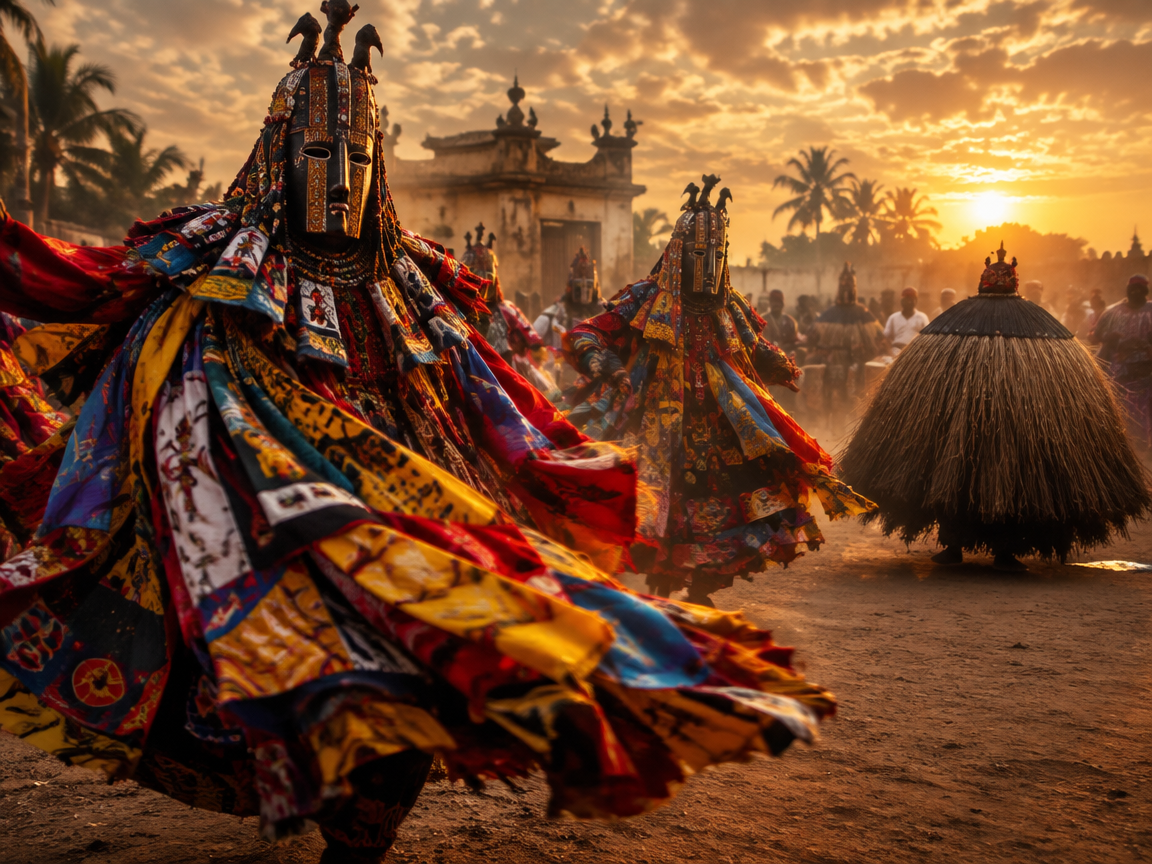 Fête des Masques Egungun et Zangbeto — Porto-Novo