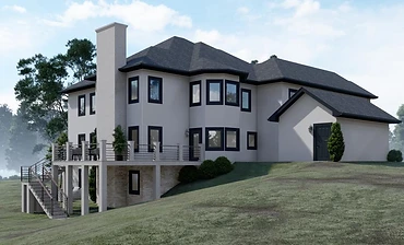 Custom Home — Rear Elevation — ADI Construction Group, Metro Atlanta
