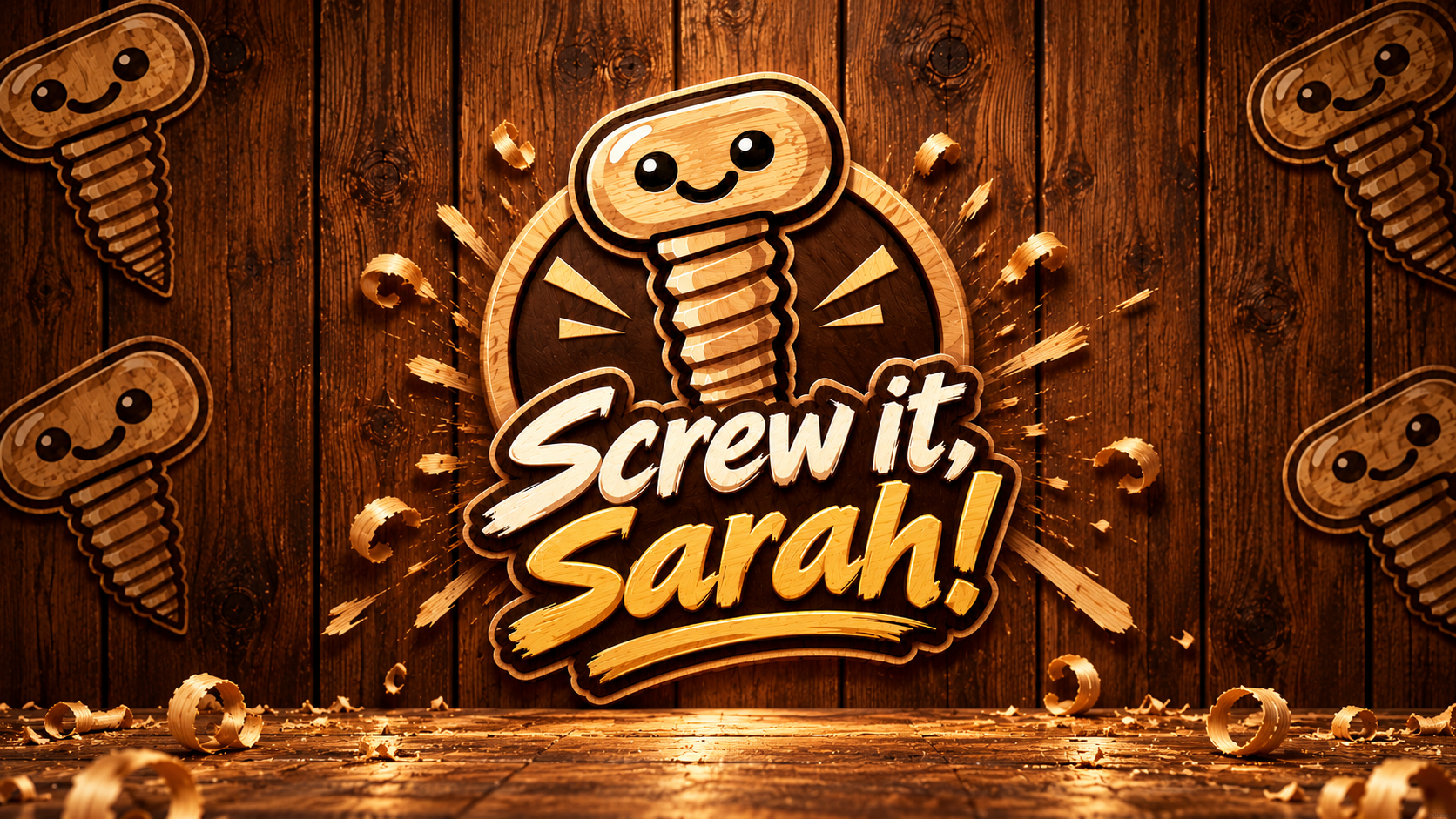 Screw it, Sarah!