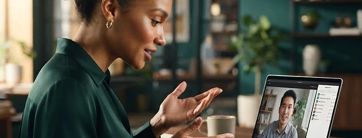 A Revica advisor in conversation with a business owner