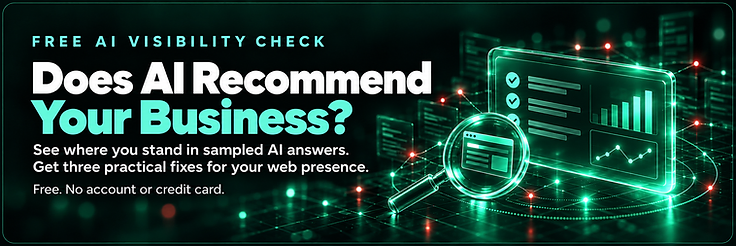 Free AI Visibility Check: Does AI recommend your business?