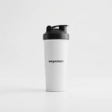 Metal shaker, no plastic aftertaste. Stack complete.