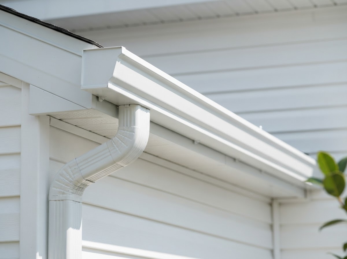 Clean gutter system detail