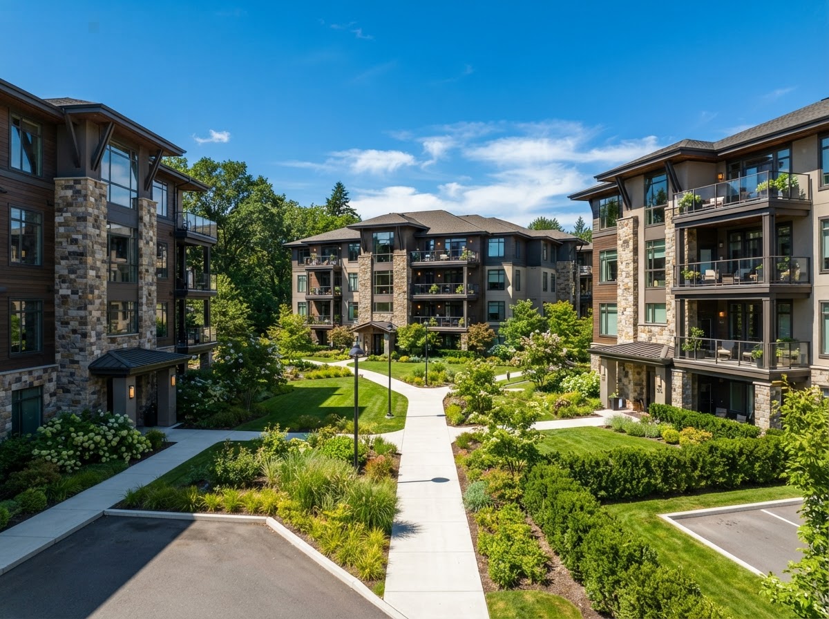 Well-maintained condominium community