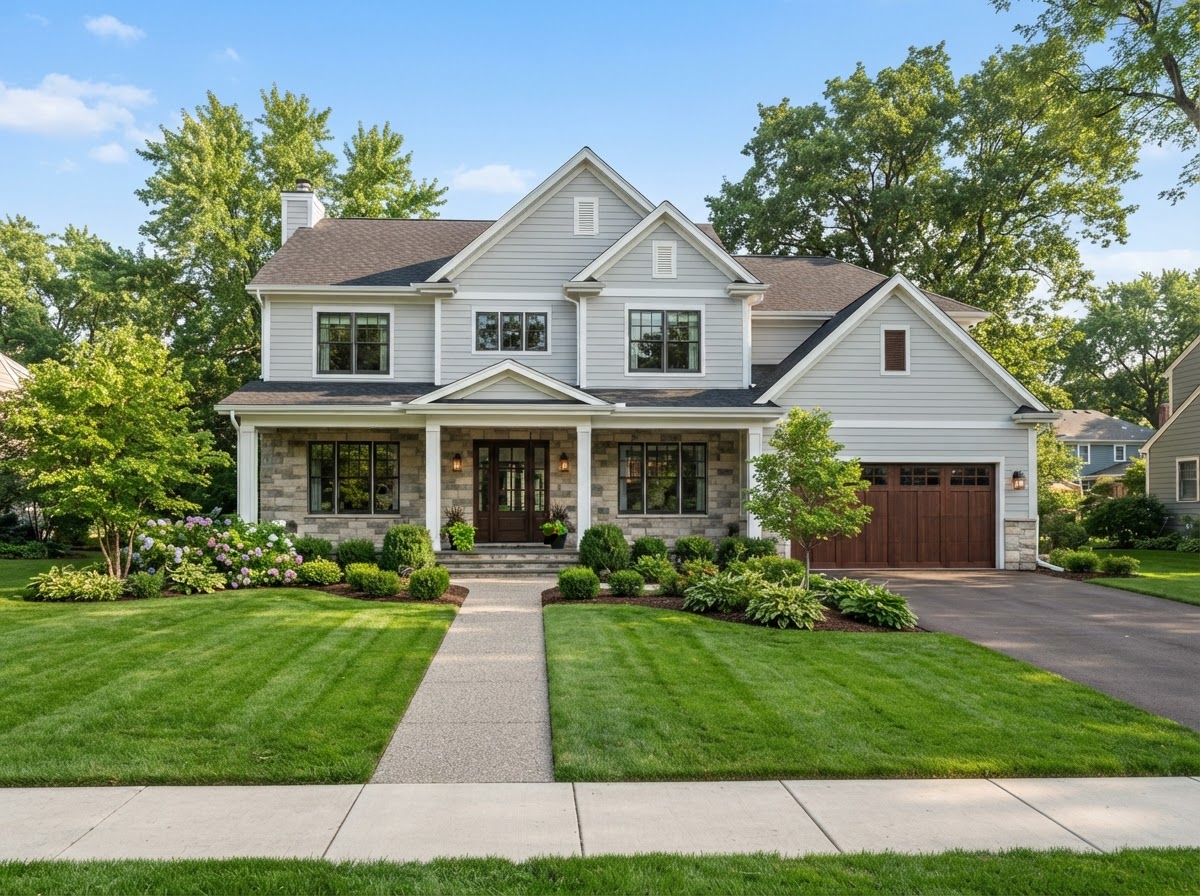 Well-maintained single-family suburban home