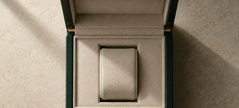 Open watch presentation box