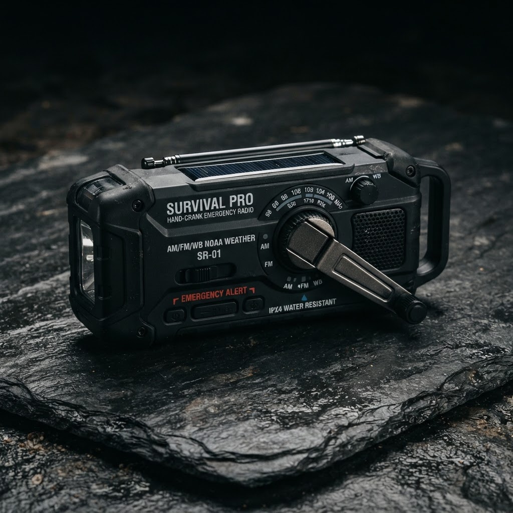 Hand-Crank Emergency Radio