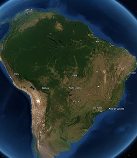 Imagem de satélite do Brasil