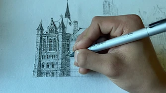Commission drawing in progress