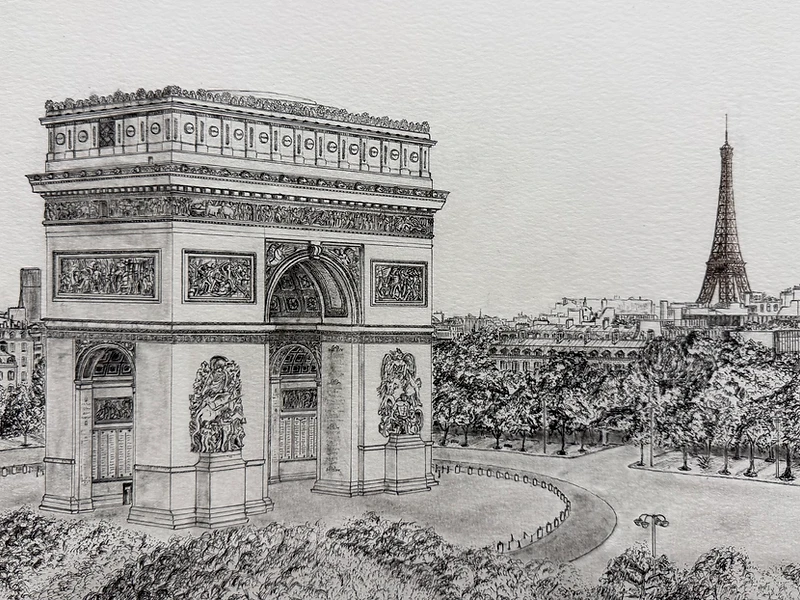 Arc de Triomphe, Paris framed photographs