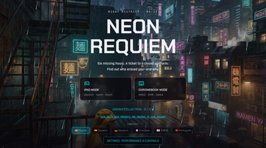Cyberpunk Neon template preview