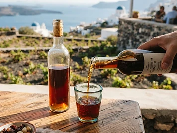 Vinsanto, a wine from Santorini, Greece