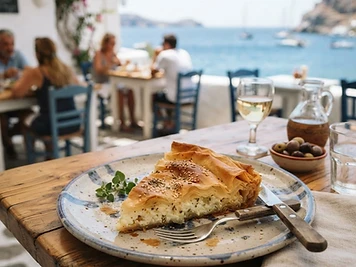Tyropita, a Greek Greek dish