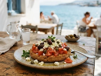 Dakos, a Crete Greek dish