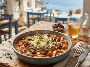 Giouvetsi, a Greek Greek dish