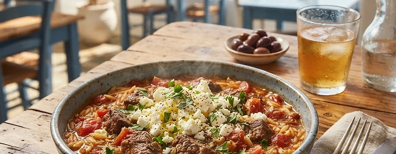 Giouvetsi, a Greek Greek dish