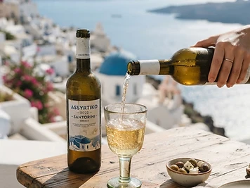 Assyrtiko, a wine from Cyclades, Greece