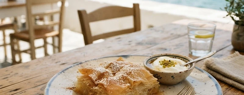 Galaktoboureko, a Greek Greek dish