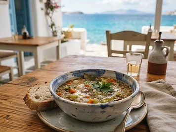 Fakes Soup, a Greek Greek dish