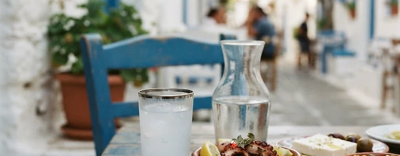 Ouzo, a spirit from Greek, Greece