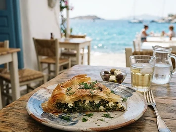 Hortopita, a Greek Greek dish