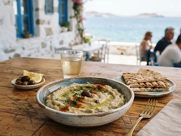 Melitzanosalata, a Greek Greek dish