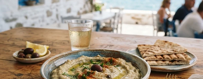 Melitzanosalata, a Greek Greek dish