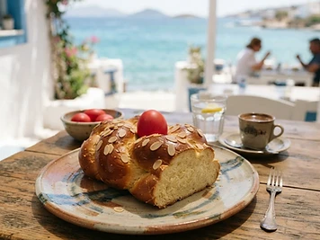 Tsoureki, a Greek Greek dish