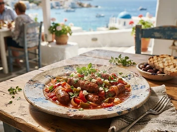 Spetzofai, a Greek Greek dish