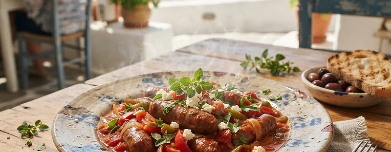 Spetzofai, a Greek Greek dish